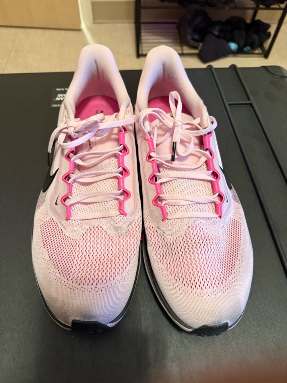 Nike Men's  Pegasus 41 Light Pink and Black Running Sneakers - Picture 2 of 8